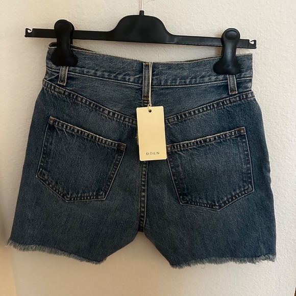 Doen Enid Denim Shorts Cadiz Wash NWT - Picture 2 of 5